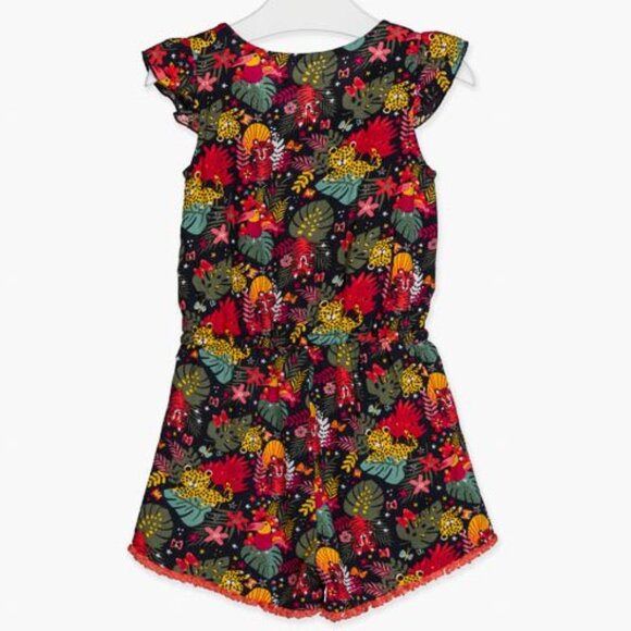NWT Losan Girls' Jungle Print Short Jumpsuit - Picture 2 of 4